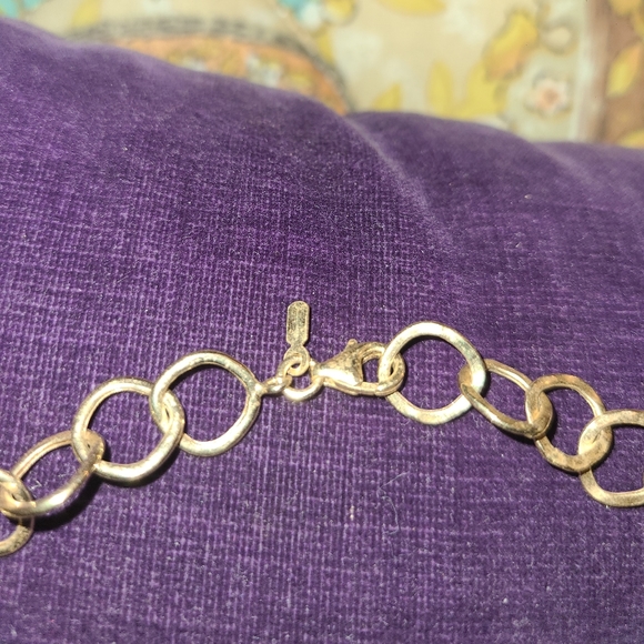 Ross-Simons Base Metal Shiny & Saton Clustered Bead, Gold Tone Necklace - Picture 2 of 5